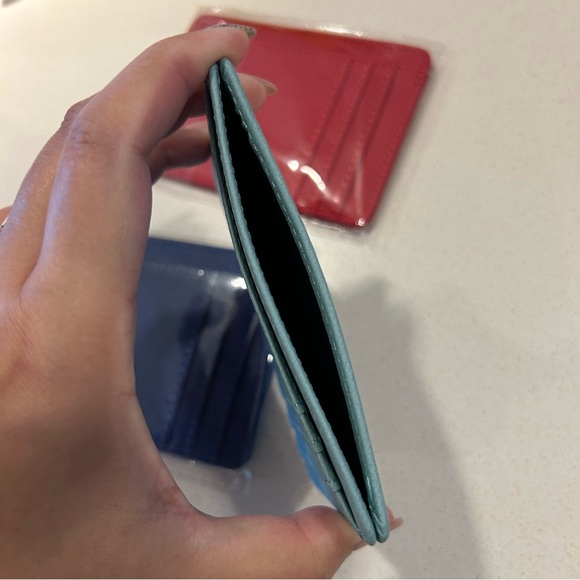 Set of 3 - Vegan Leather Card Wallets - Picture 4 of 8